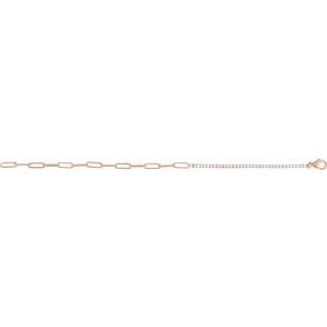 The Catherine Bracelet - 14K Rose Gold 1 CTW Natural Diamond Line 7 1/2" Bracelet