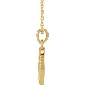 The Isobel Necklace – 14K Yellow Gold Floral Coin 16-18" Necklace