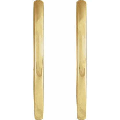 The Esther Earrings – 14K Yellow Gold Hinged 20 mm Hoop Earrings