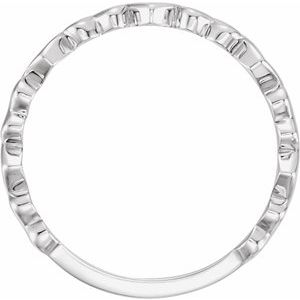 The Enilda Ring - 14K White Gold Heart Ring