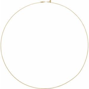 The Betsy Chain - 14K Yellow Gold-Filled 1.1 mm Adjustable Cable 16-22" Chain