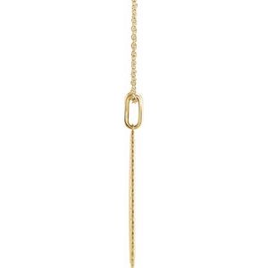 The Betty Necklace - 14K Yellow Gold Trust in The Lord 16-18" Necklace
