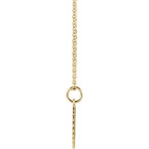 The Aleah Necklace - 14K Yellow Gold "Daddy's Little Girl" 15" Necklace