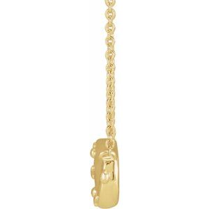 The Charlene Necklace -14K Yellow Gold Infinity Rosary 18" Necklace