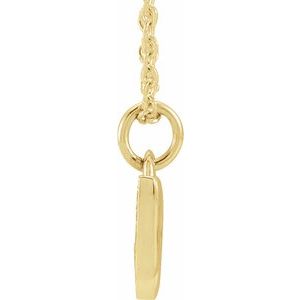 The Gracia Necklace - 14K Yellow Gold .05 CTW Natural Diamond Petite Music Note 16-18" Necklace