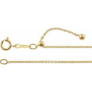 The Betsy Chain - 14K Yellow Gold-Filled 1.1 mm Adjustable Cable 16-22" Chain
