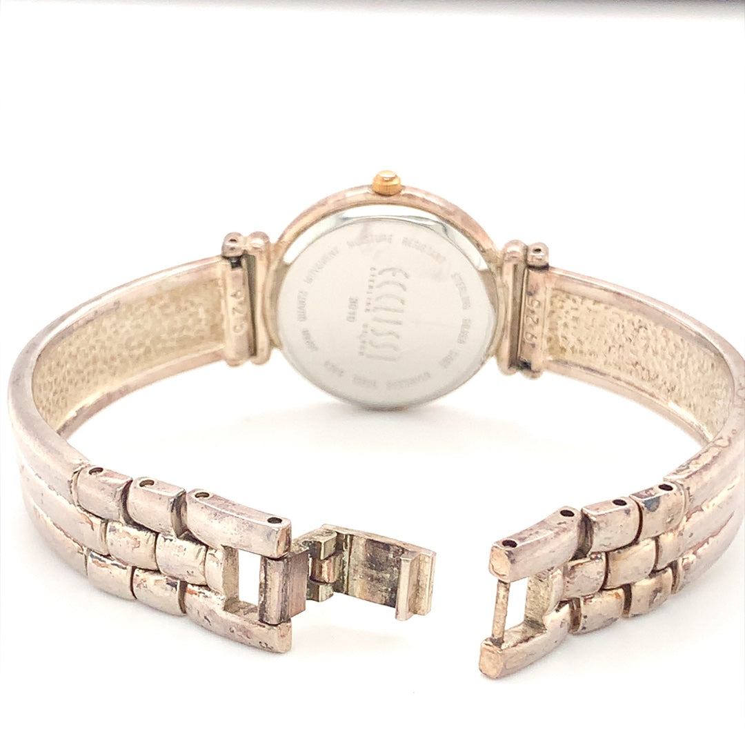 Sterling Silver with Gold-Plated Trim Ecclissi Estate Watch