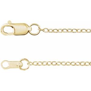 The Amy Chain – 14K Yellow Gold 1.3 mm Cable 18" Chain