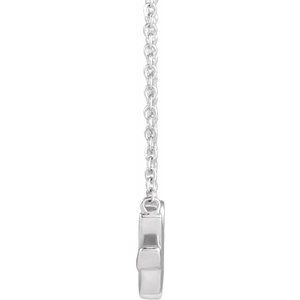 The Happy Necklace - 14K White Gold Happy 18" Necklace