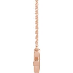 The Happy Necklace - 14K Rose Gold Happy 18" Necklace