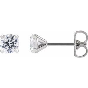 The Louise Earrings - 14K White Gold 3/4 CTW Lab-Grown Diamond Cocktail-Style Stud Earrings