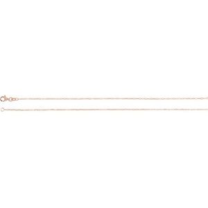 The Nadia Chain -14K Rose Gold 1.25 mm Paperclip-Style 18" Chain