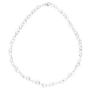 The Chloe Chain – Sterling Silver 6 mm Heart 18" Chain