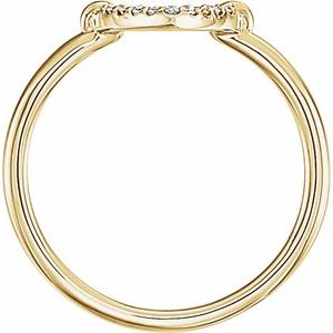 The Emily Ring- 14K Yellow Gold .07 CTW Natural Diamond Heart Ring