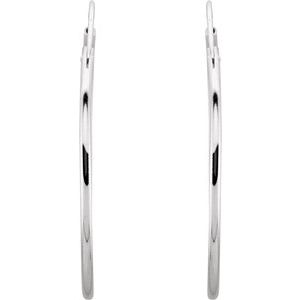The Emma Earring – Sterling Silver 30 mm Hoop Earrings