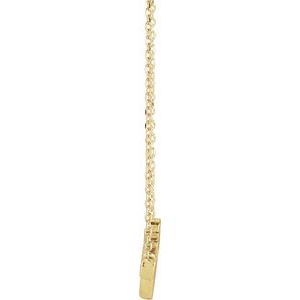 The Faith Necklace - 14K Yellow Gold Faith 18" Necklace