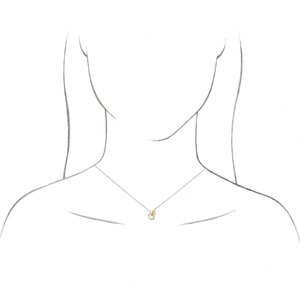 The Candace Necklace - 14K Rose/White Gold Interlocking Circle 18" Necklace