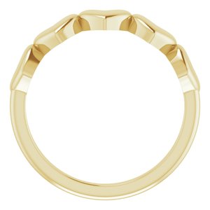 The Lexi Ring - 14K Yellow Gold Heart Ring