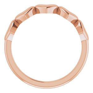 The Lexi Ring - 14K Rose Gold Heart Ring