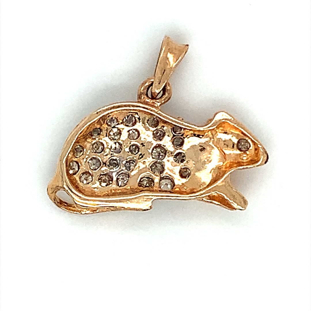14-karat Yellow Gold Diamond Pendant