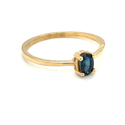14-karat Yellow Gold Sapphire Ring
