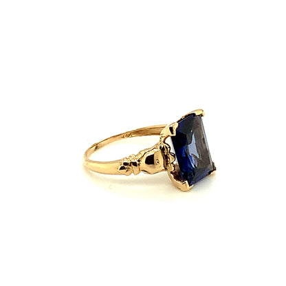 14-karat Yellow Gold Emerald-Cut Gem Ring