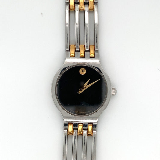Stainless Steel with Gold Trim Movado Watch