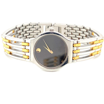 Stainless Steel with Gold Trim Movado Watch