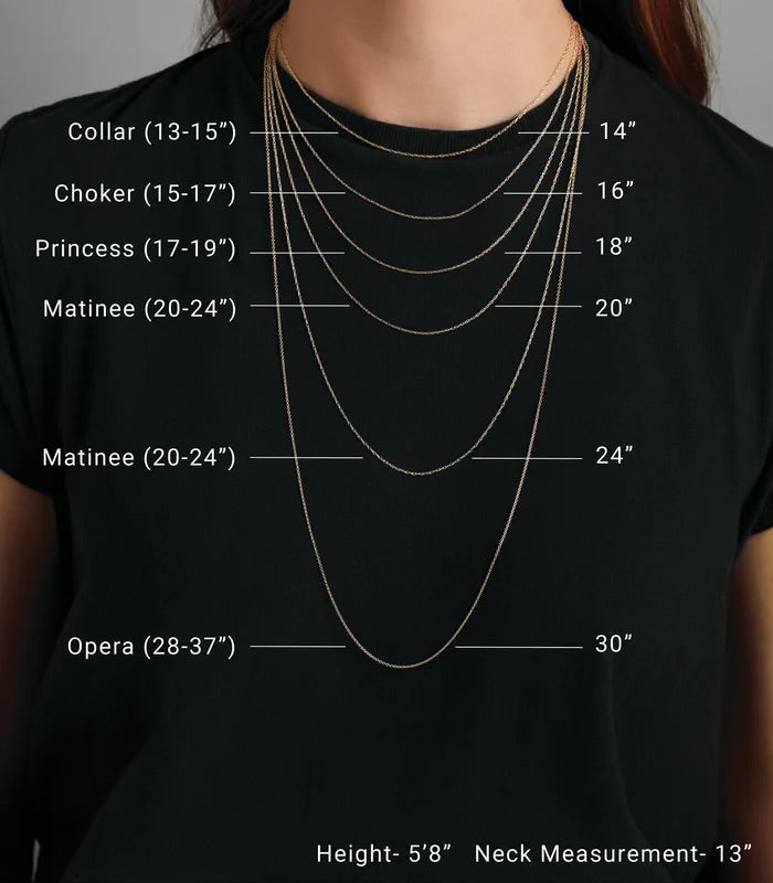 Necklace Size Chart