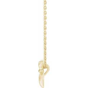 The Kaitlynn Necklace – 14K Yellow Gold 10 x 7.72 mm Cross 16-18" Necklace