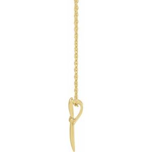 The Gail Necklace – 14K Yellow Gold 14.65 x 11.2 mm Cross 16-18" Necklace