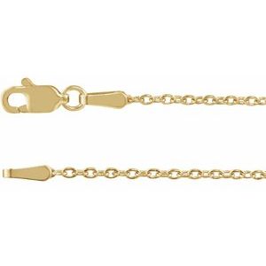 The Chelsea Chain – 14K Yellow Gold 1.4 mm Cable 18" Chain